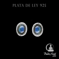Pendientes Plata de Ley 925 Labradorita REF  400