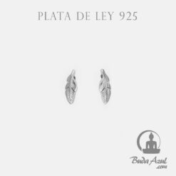 Pendientes Plata de Ley 925 PLUMA REF  390