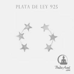 Pendientes Plata de Ley 925 tres estrellas 200
