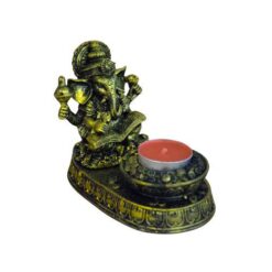 Portavela Ganesh Bronce 10cm - REF112