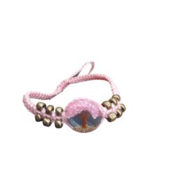 Pulsera Tejida Árbol Color Rosa