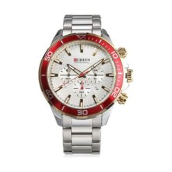 RELOJ CURREN HOMBRE M8309 BLANCO-ROJO