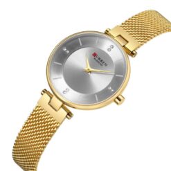 RELOJ CURREN MUJER 9031 BLANCO-DORADO