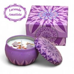 Vela Aroma Lata Minerales LAVANDA - AMATISTA