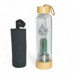 Botella Cristal Tapa De Bambú - AVENTURINA