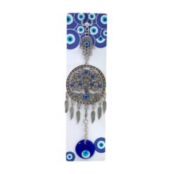 Colgador Ojo Turco Metal Arbol Vida Mano Fatima -6