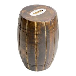 Hucha Barril Madera 15x10cm