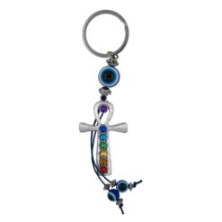 Llavero Ojo Turco Cruz 7 Chakras REF 2