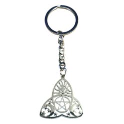 Llavero acero Triple Luna y Pentagrama - 4