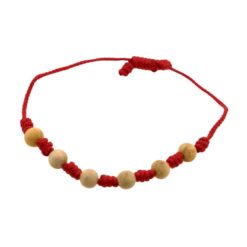 Pulsera 7 Nudos con 6 bolas de Palo Santo 6MM - 4
