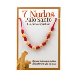 Pulsera 7 Nudos con 6 bolas de Palo Santo 6MM - 4