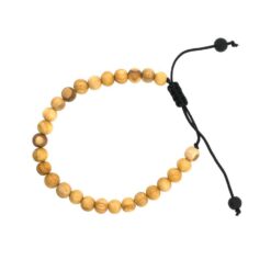 Pulsera Bolas Natural PALO SANTO 6MM ajustable - 8