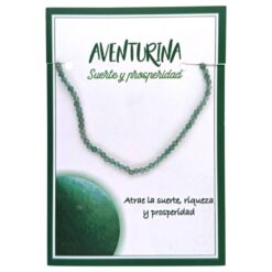 Pulsera Mineral Facetado 2MM AVENTURINA - 5