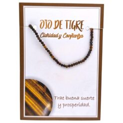 Pulsera Mineral Facetado 2MM OJO DE TIGRE - 5