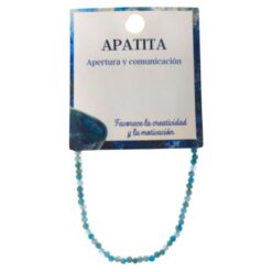 Pulsera Mineral Facetado 3MM APATITA - 6