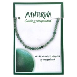 Pulsera Mineral Facetado 3MM AVENTURINA - 6