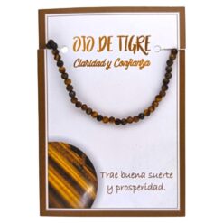 Pulsera Mineral Facetado 3MM OJO DE TIGRE - 6
