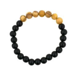 Pulsera Mineral Obsidiana con Palo Santo 8MM REF 8