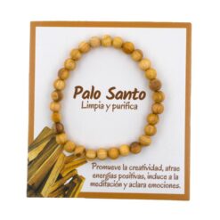 Pulsera bolas natural PALO SANTO 6MM REF 8