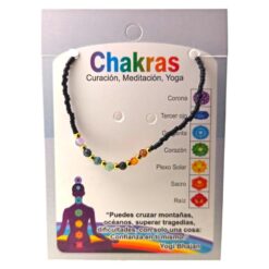Pulsera mineral 7 Chakras Facetado cierre acero -4