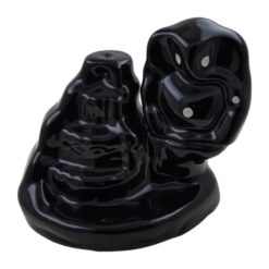 Quemador incienso ceramica Reflujo Elefante Negro
