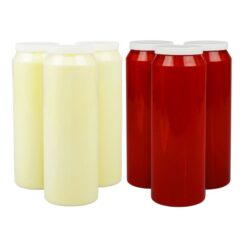 Vela NOVENA Pack 6 unidades (3 Rojas y 3 Blancas)