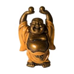 LUCKY BUDA RESINA 11,5CM ALTO REF 290-22-NARANJA