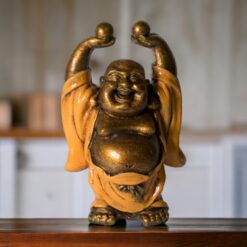 Alternative view of LUCKY BUDA RESINA 11,5CM ALTO REF 290-22-NARANJA