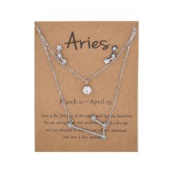 Conjunto Acero Pendiente más colgante Aries