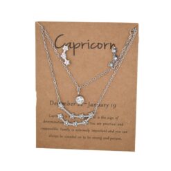 Conjunto Acero Pendiente más colgante Capricornio