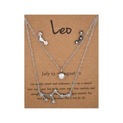 Conjunto Acero Pendiente más colgante Leo