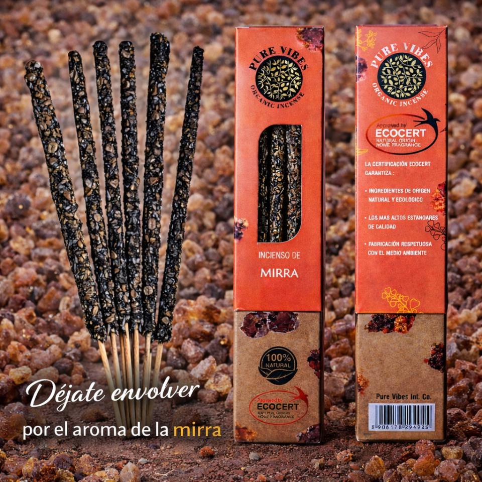 Incienso orgánico Pure Vibes MIRRA