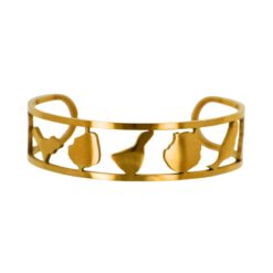 Brazalete Acero Dorado Islas Canarias REF 6