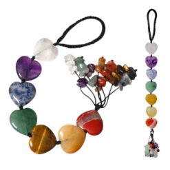 Colgador Chakras Corazón minerales - 6
