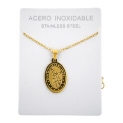 Colgante Acero Dorado San Miguel Arcangel - 6