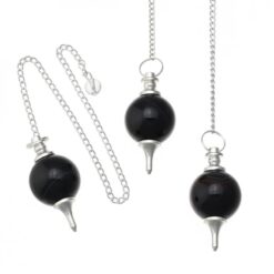 Péndulo Bola Mineral - Shungit REF 6