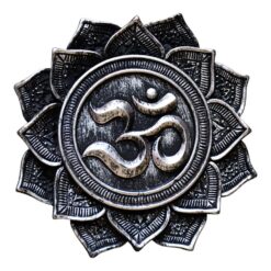 Portaincienso FLOR DE LOTO Símbolo OM Mod B Gris