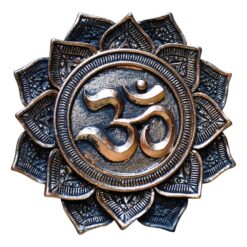 Portaincienso FLOR DE LOTO Símbolo OM Mod C Bronce