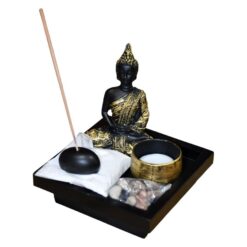 Portaincienso Jardín ZEN Buda cuadrado