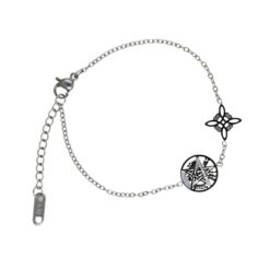 Pulsera Acero Paletado Nudo de Bruja-Tetragramaton
