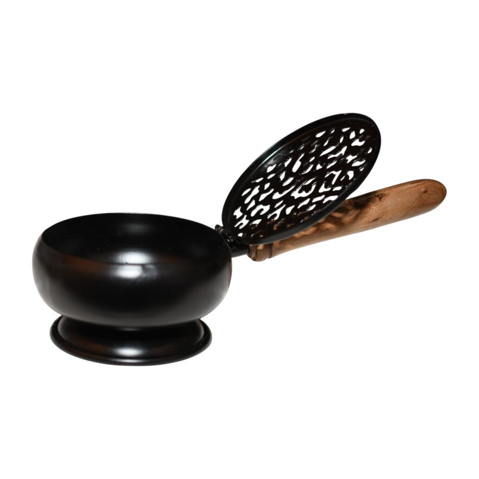 Quemador Big con Mango Madera Negro CB-0139