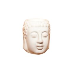Quemador cerámica Cabeza de Buda REF 17-8 Blanco