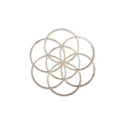 Semilla de la Vida madera corte láser 10 cm