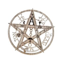 Tetragramatón madera corte láser 20 cm