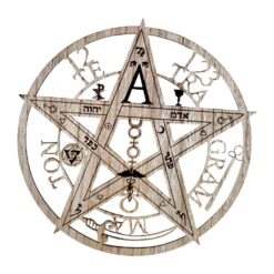 Tetragramatón madera corte láser 30 cm