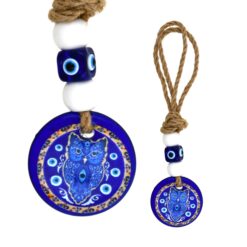 Colgador Ojo Turco Búho 16 cm al por mayor | Amuleto Nazar decoración