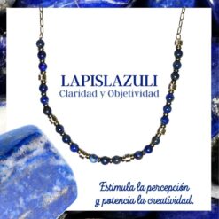 Collar Acero con Lapislazuli - 6