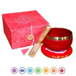 Cuenco Tibetano Chakra Raíz Rojo BS-250 R