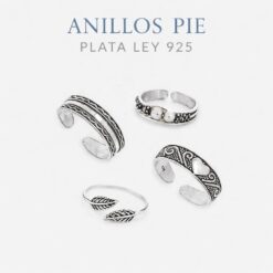 Anillos pie de plata