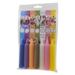 Set Velas 7 Arcángeles 8 cm – Protección, Guía y Armonía Espiritual